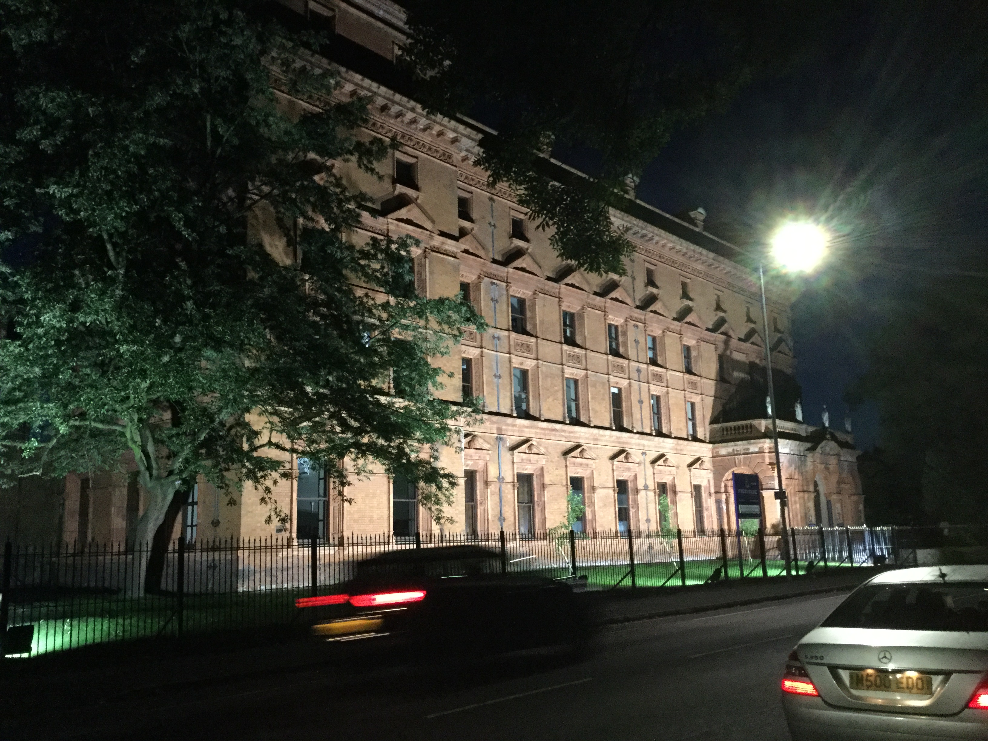 St Bedes night exterior